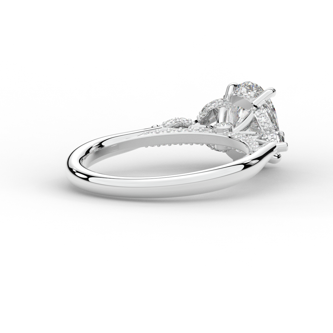 2.00CT.TW OVAL LAB DIAMOND ENGAGEMENT RING - Nazarelle