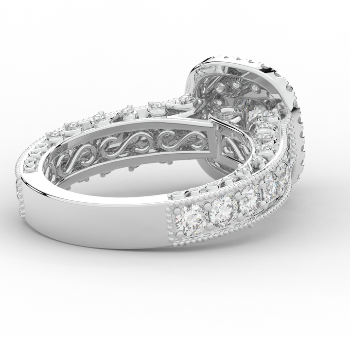 2.30CT.TW ROUND LAB DIAMOND ENGAGEMENT RING - Nazarelle