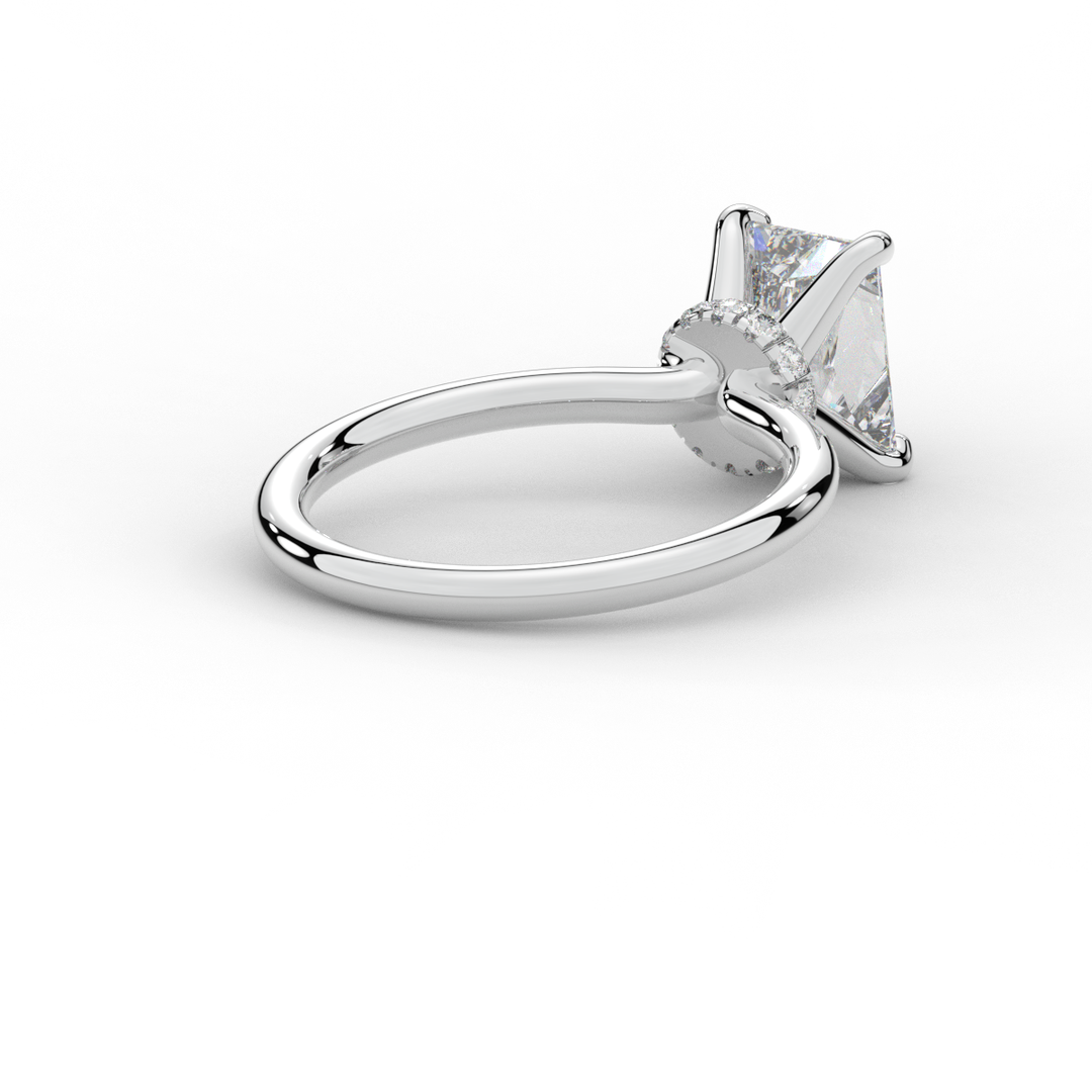 2.05CT.TW RADIANT LAB DIAMOND SOLITAIRE ENGAGEMENT RING - Nazarelle