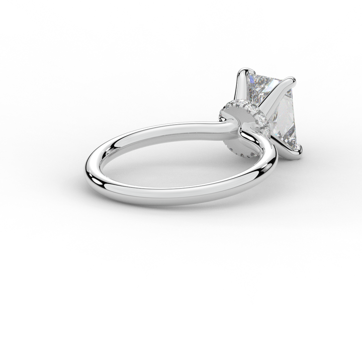 2.05CT.TW RADIANT LAB DIAMOND SOLITAIRE ENGAGEMENT RING - Nazarelle