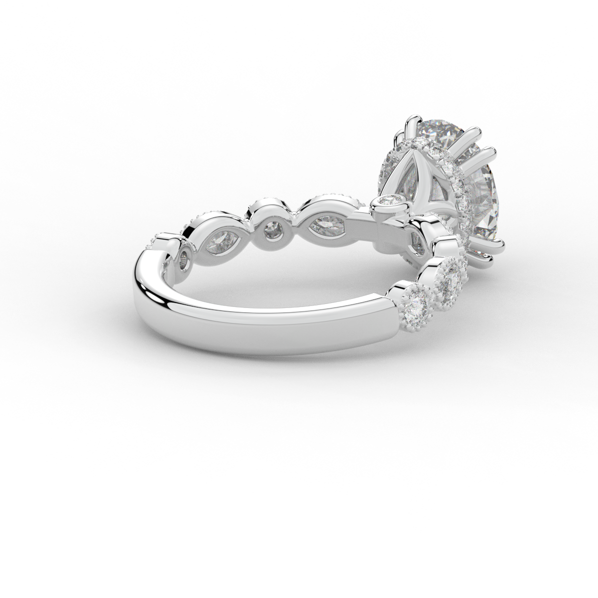 Nazar Lab 3.60CT.TW OVAL LAB DIAMOND SOLITAIRE ENGAGEMENT RING – Nazar's & Co ...