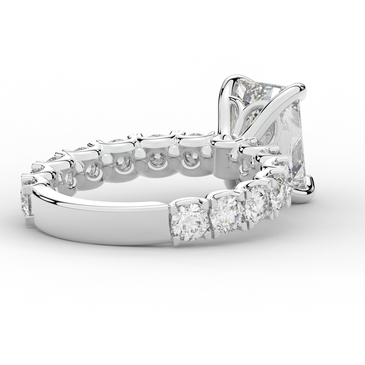 4.35CT.TW RADIANT LAB DIAMOND ENGAGEMENT RING - Nazarelle