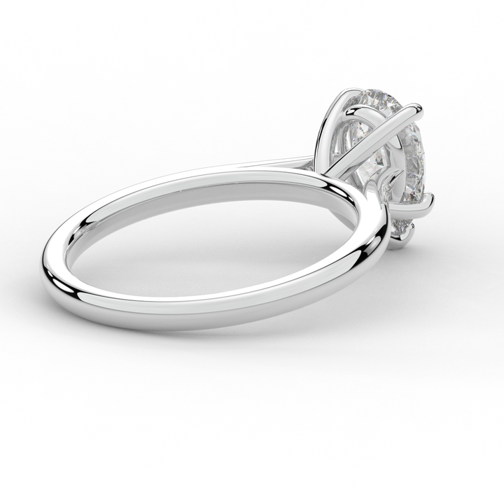 1.00CT PEAR LAB DIAMOND SOLITAIRE ENGAGEMENT RING - Nazarelle