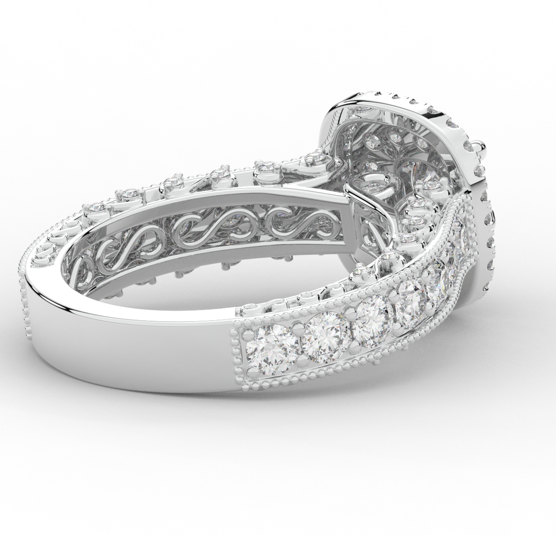 2.30CT.TW ROUND LAB DIAMOND ENGAGEMENT RING - Nazarelle