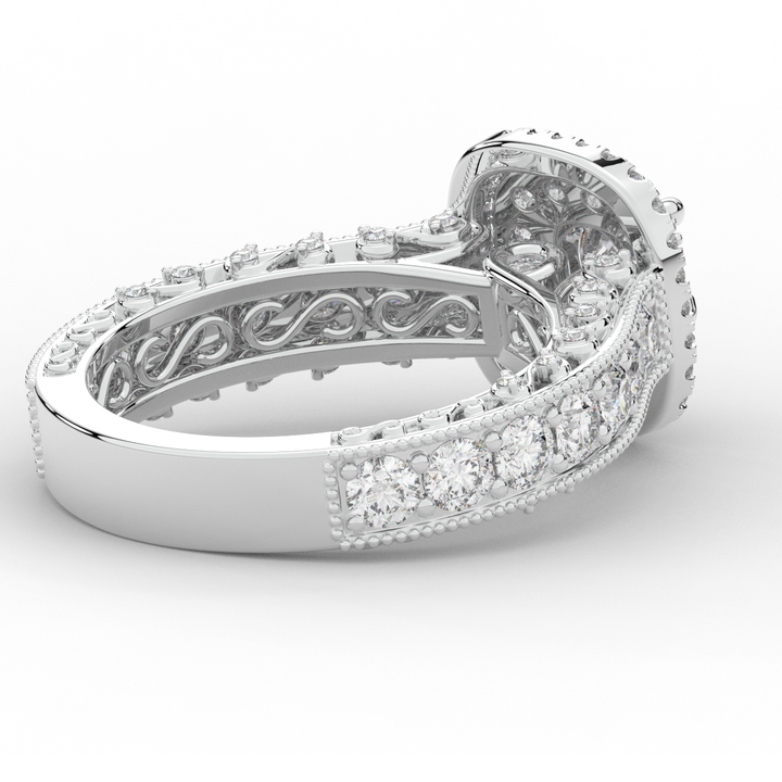 2.30CT.TW ROUND LAB DIAMOND ENGAGEMENT RING - Nazarelle
