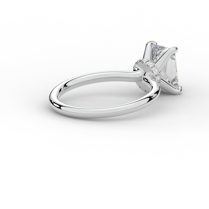 2.05CT.TW RADIANT LAB DIAMOND SOLITAIRE ENGAGEMENT RING - Nazarelle