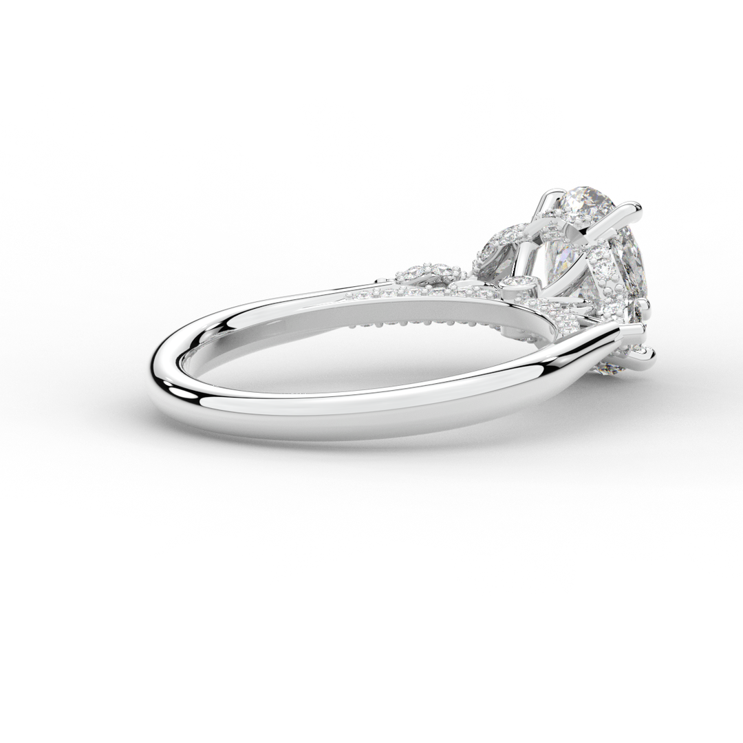 2.00CT.TW OVAL LAB DIAMOND ENGAGEMENT RING - Nazarelle