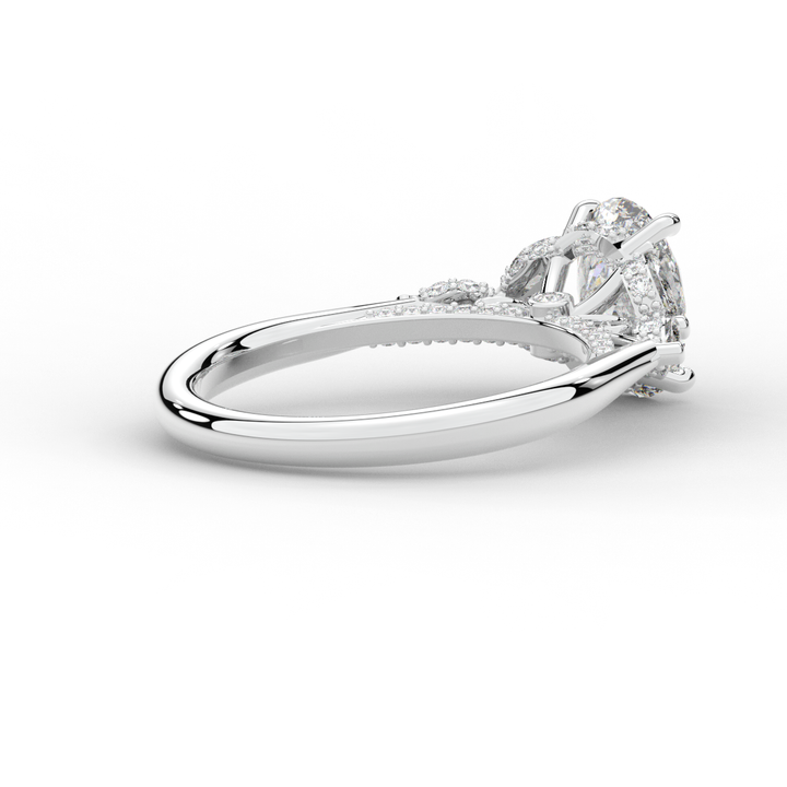 2.00CT.TW OVAL LAB DIAMOND ENGAGEMENT RING - Nazarelle