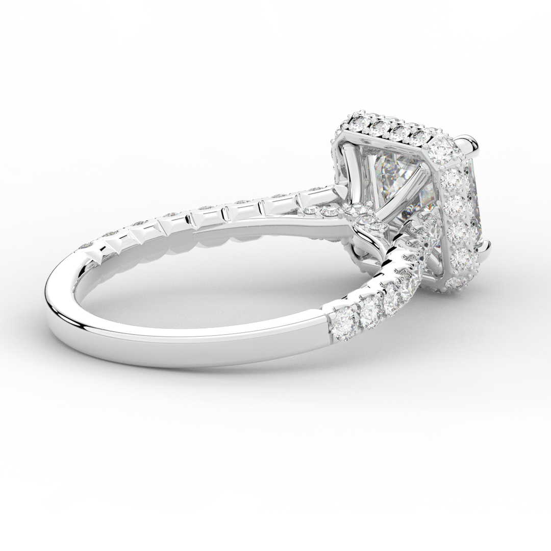 2.75CT.TW ASSCHER LAB DIAMOND HALO ENGAGEMENT RING - Nazarelle