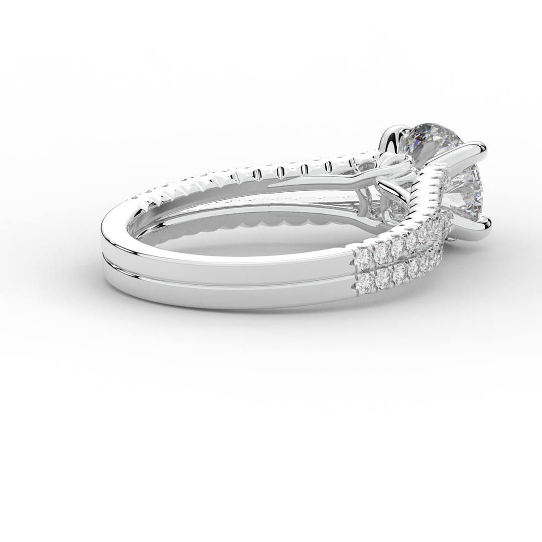 1.90CT.TW ROUND LAB DIAMOND SOLITAIRE ENGAGEMENT RING - Nazarelle