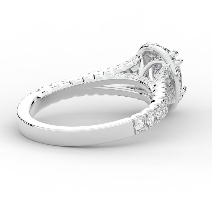 1.60CT.TW OVAL LAB DIAMOND ENGAGEMENT RING - Nazarelle