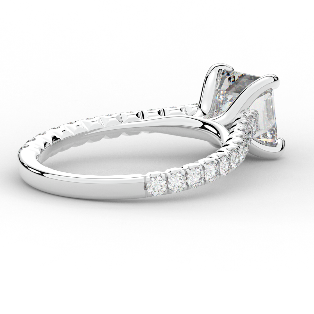 2.40CT.TW ASSCHER LAB DIAMOND ENGAGEMENT RING - Nazarelle