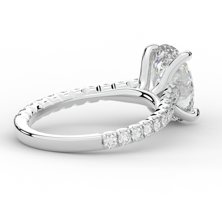 2.40CT.TW OVAL LAB DIAMOND ENGAGEMENT RING - Nazarelle