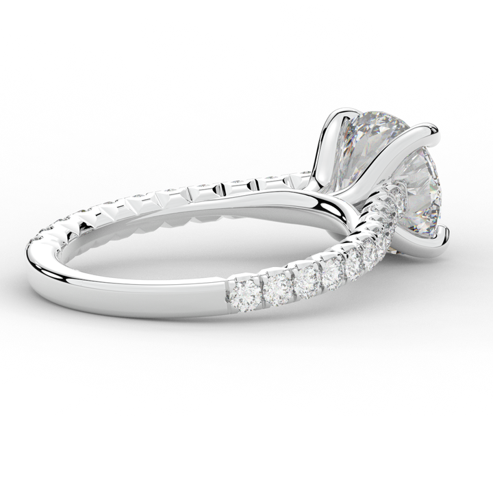 2.40CT.TW ROUND LAB DIAMOND ENGAGEMENT RING - Nazarelle