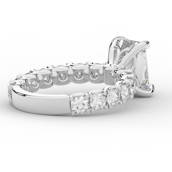4.35CT.TW RADIANT LAB DIAMOND ENGAGEMENT RING - Nazarelle