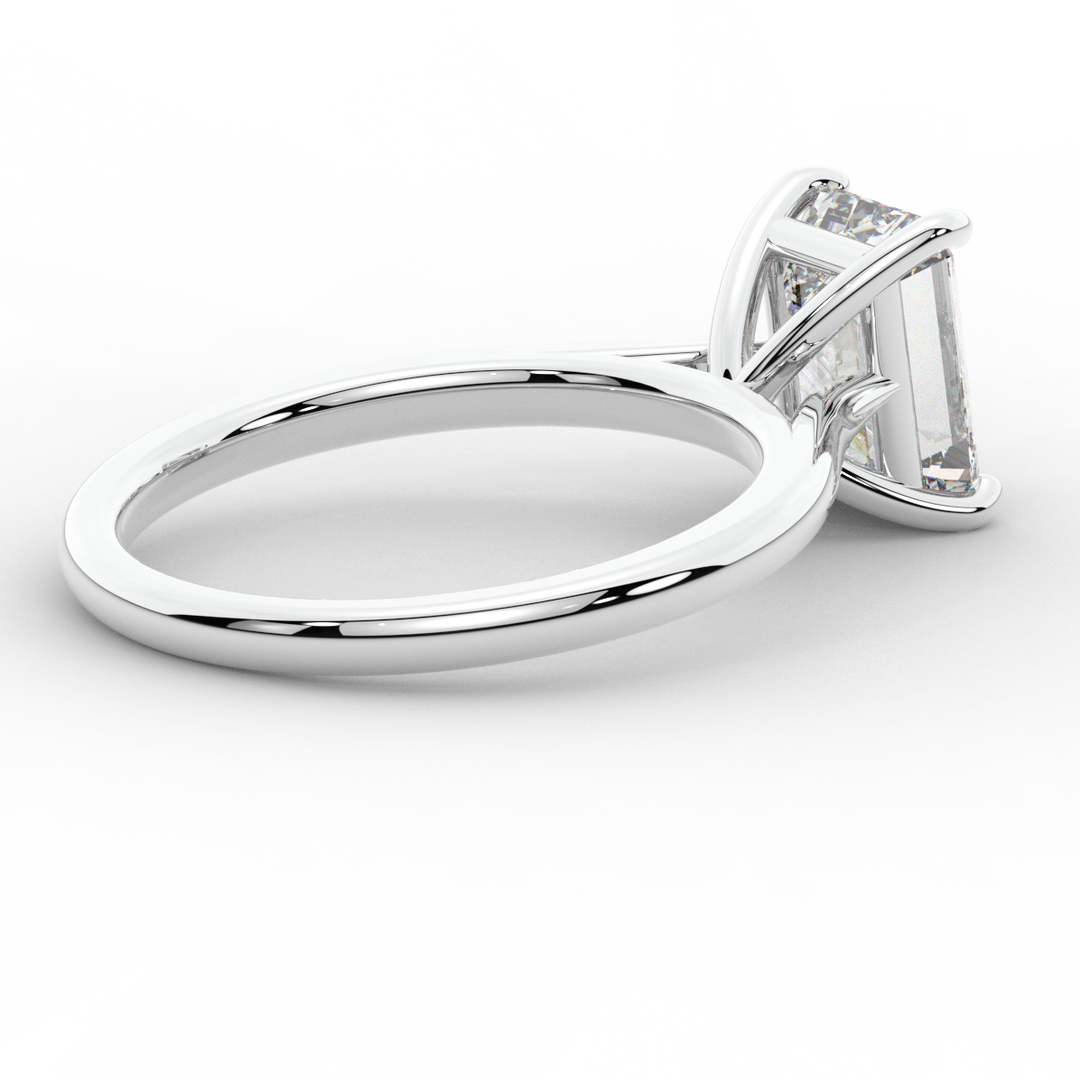 2.00CT EMERALD CUT LAB DIAMOND SOLITAIRE ENGAGEMENT RING - Nazarelle