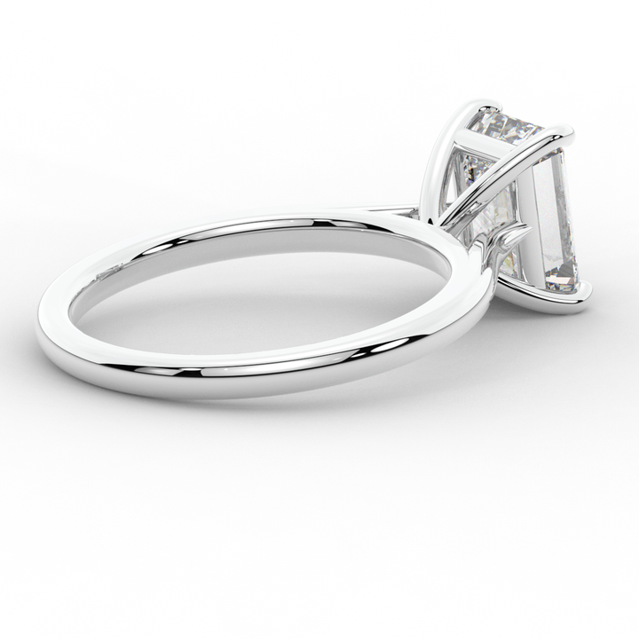 2.00CT EMERALD CUT LAB DIAMOND SOLITAIRE ENGAGEMENT RING - Nazarelle