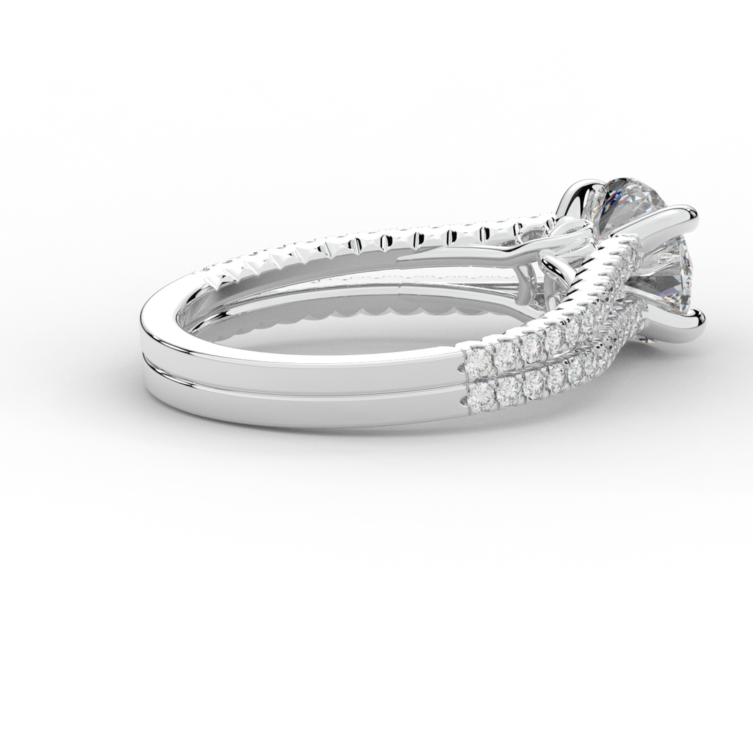 1.90CT.TW ROUND LAB DIAMOND SOLITAIRE ENGAGEMENT RING - Nazarelle
