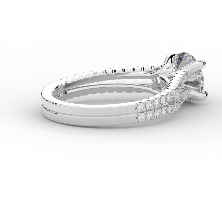 1.90CT.TW ROUND LAB DIAMOND SOLITAIRE ENGAGEMENT RING - Nazarelle