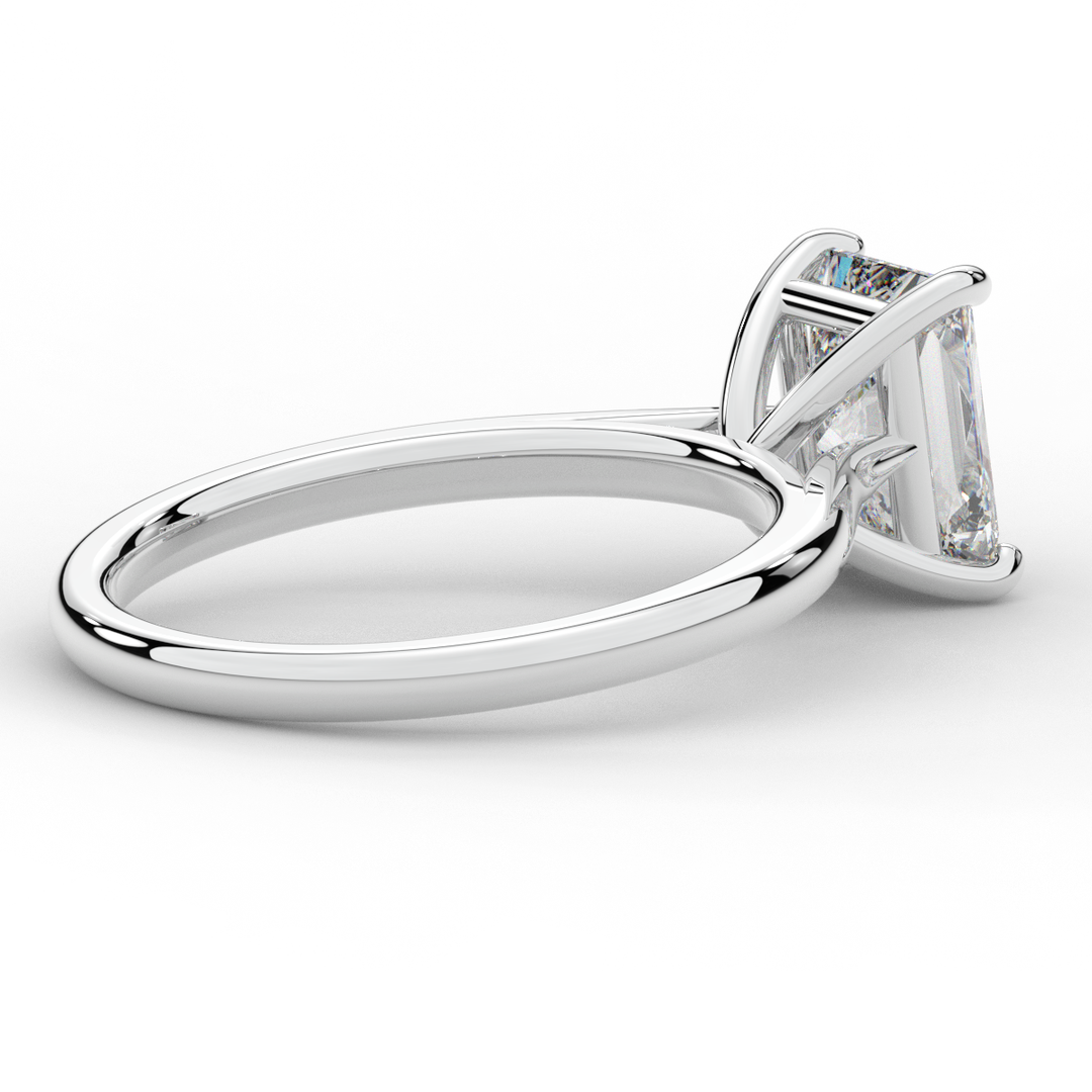 2.00CT RADIANT LAB DIAMOND SOLITAIRE ENGAGEMENT RING - Nazarelle
