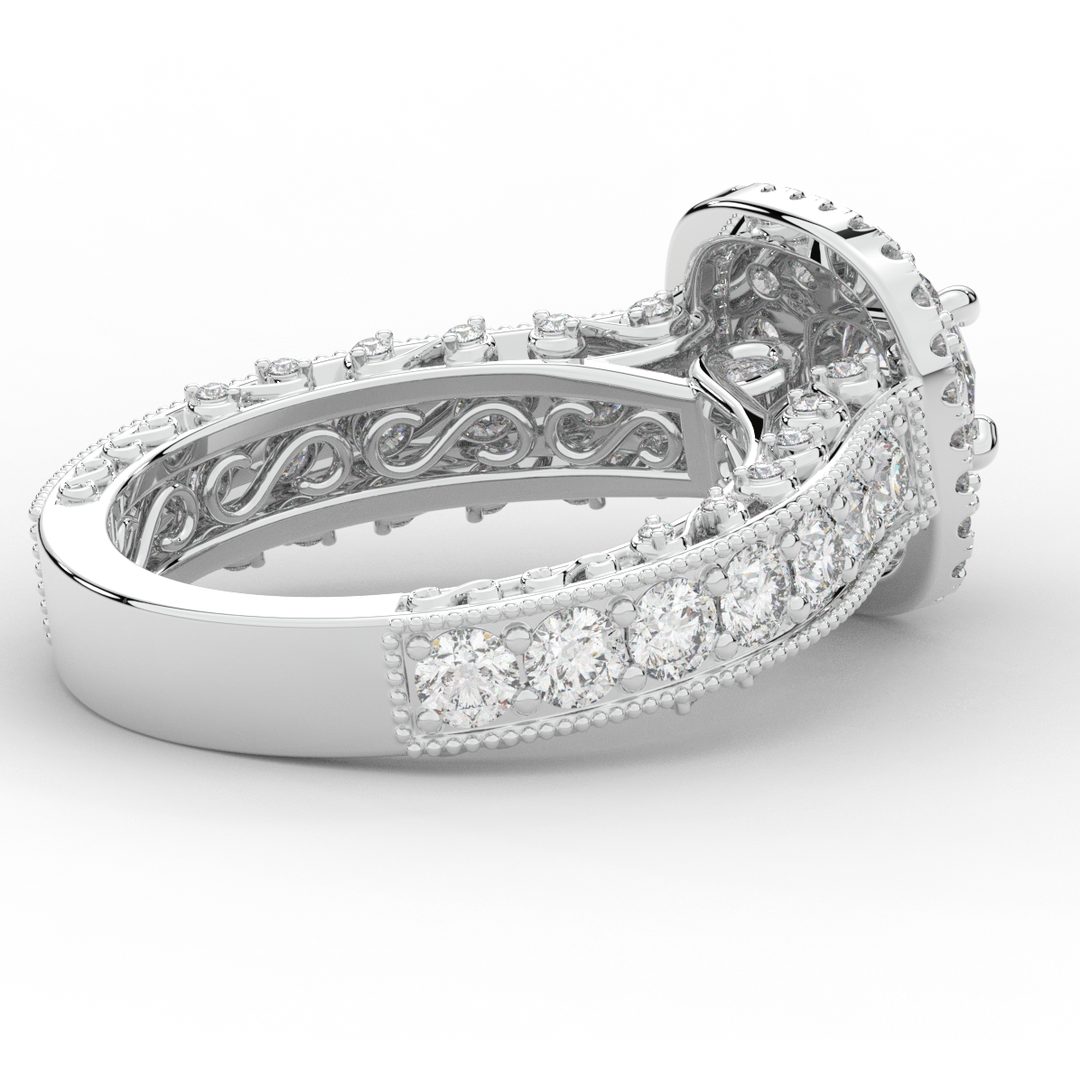 2.30CT.TW ROUND LAB DIAMOND ENGAGEMENT RING - Nazarelle
