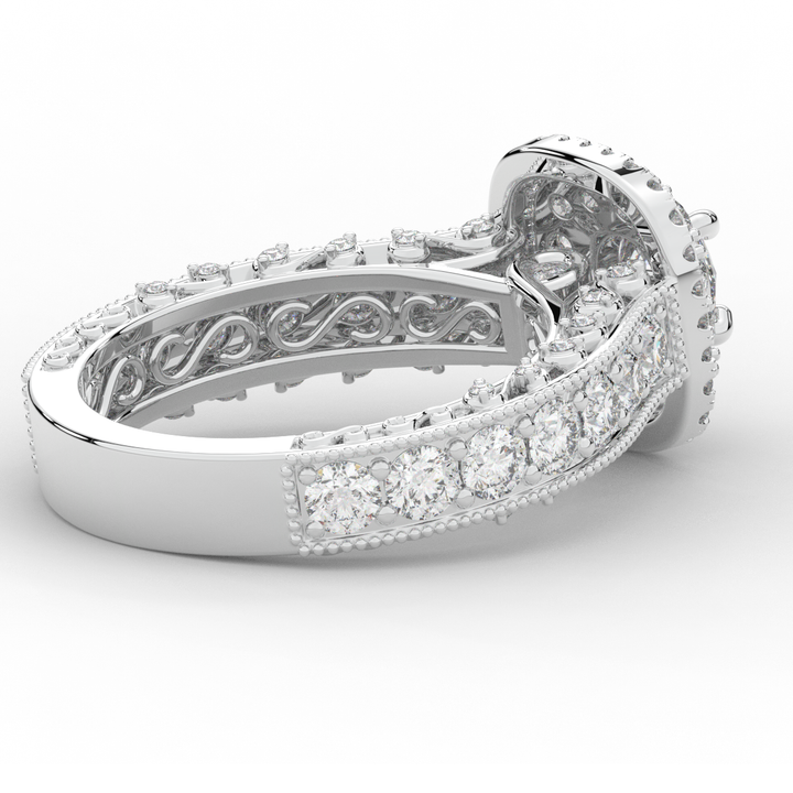 2.30CT.TW ROUND LAB DIAMOND ENGAGEMENT RING - Nazarelle