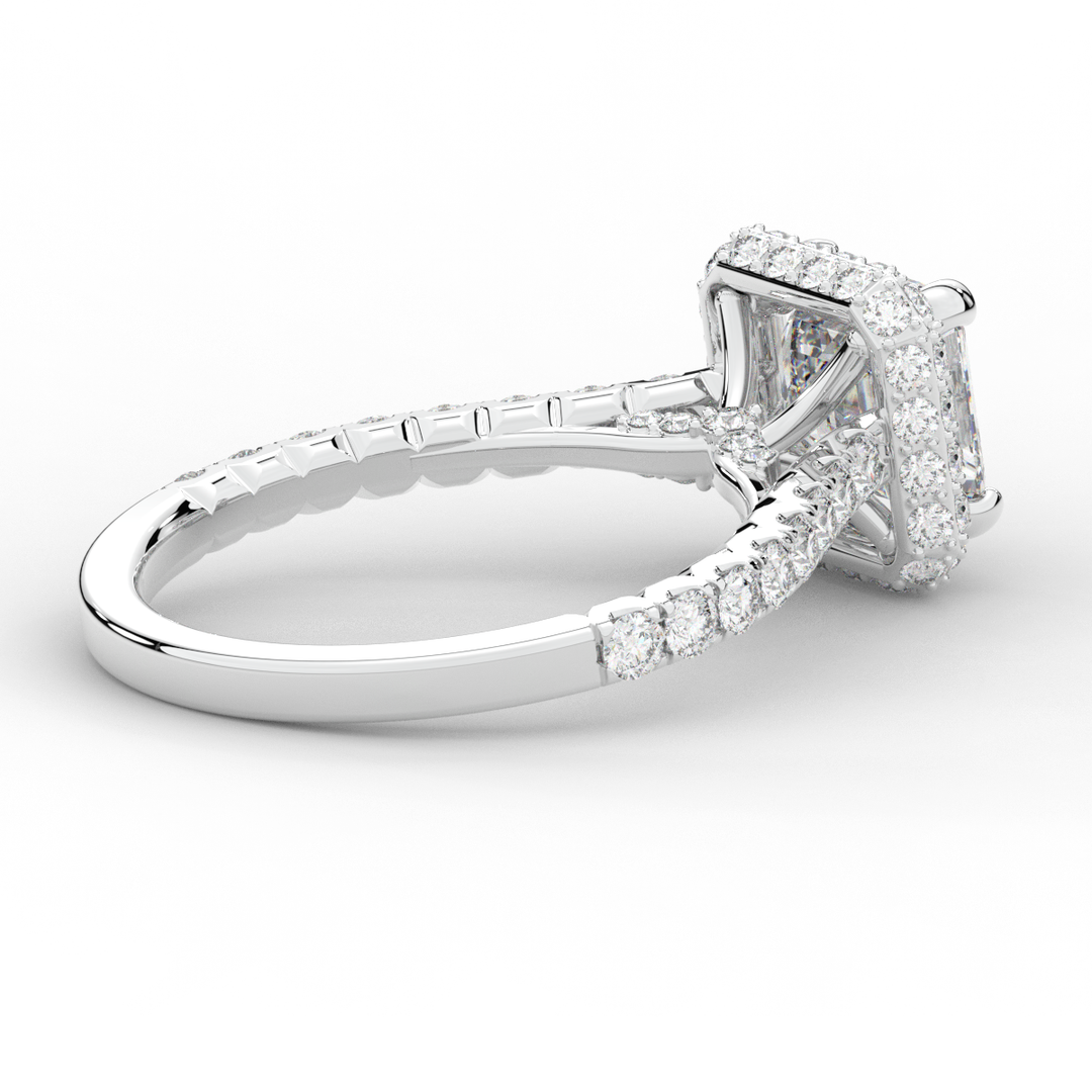 2.75CT.TW ASSCHER LAB DIAMOND HALO ENGAGEMENT RING - Nazarelle