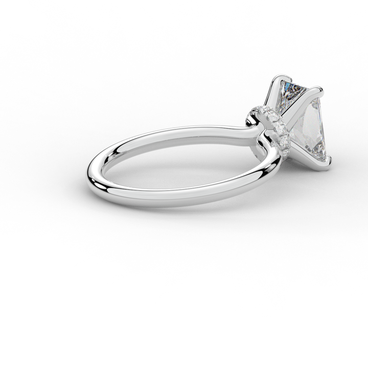 2.05CT.TW RADIANT LAB DIAMOND SOLITAIRE ENGAGEMENT RING - Nazarelle