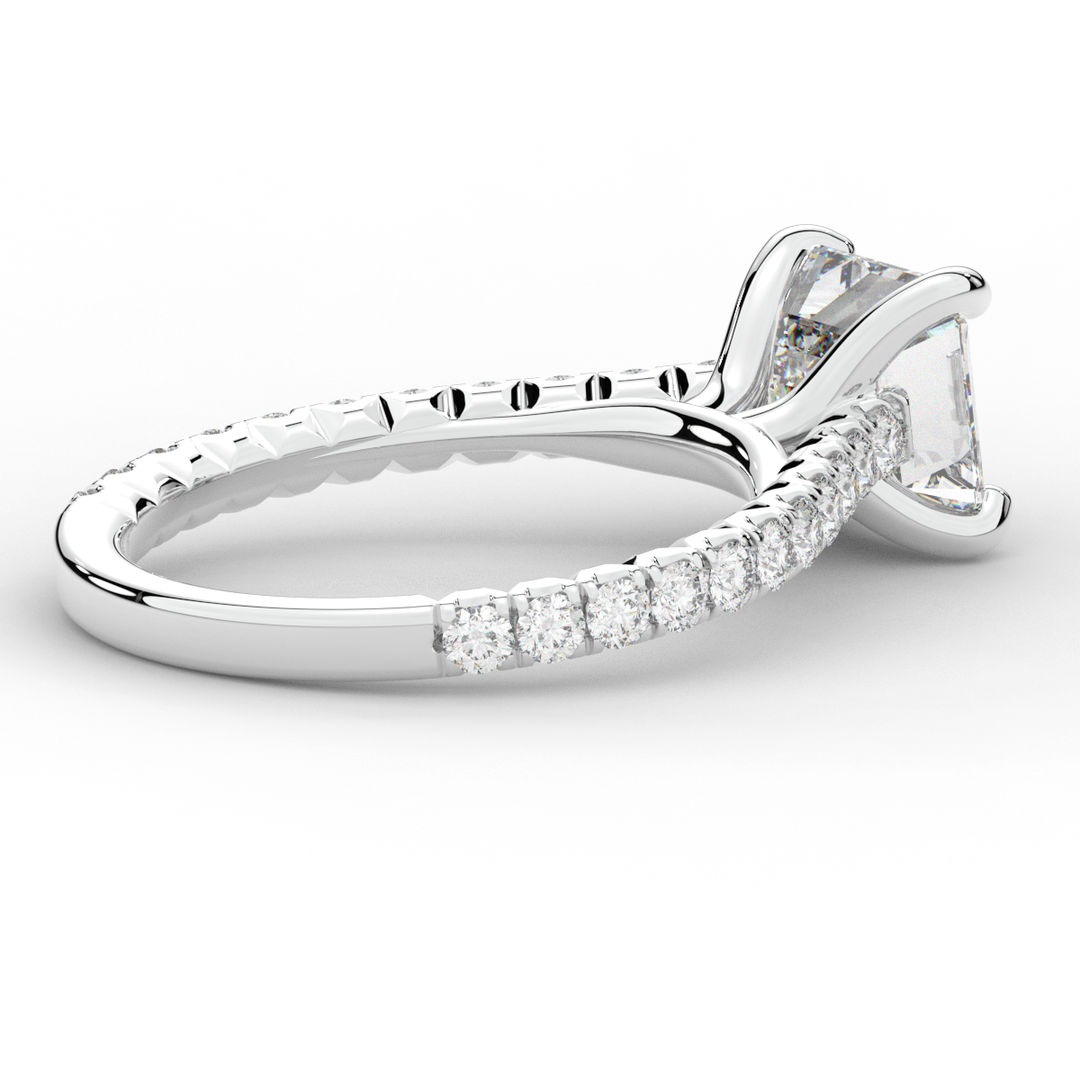 2.40CT.TW ASSCHER LAB DIAMOND ENGAGEMENT RING - Nazarelle