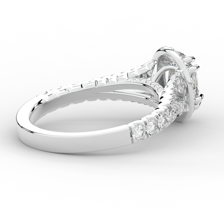 1.60CT.TW OVAL LAB DIAMOND ENGAGEMENT RING - Nazarelle