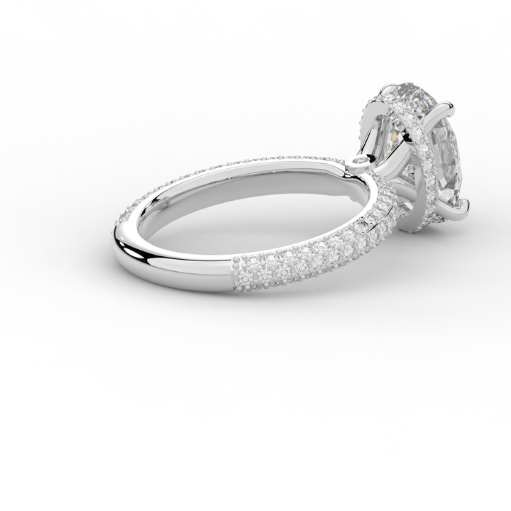 3.60CT.TW OVAL LAB DIAMOND SOLITAIRE ENGAGEMENT RING - Nazarelle