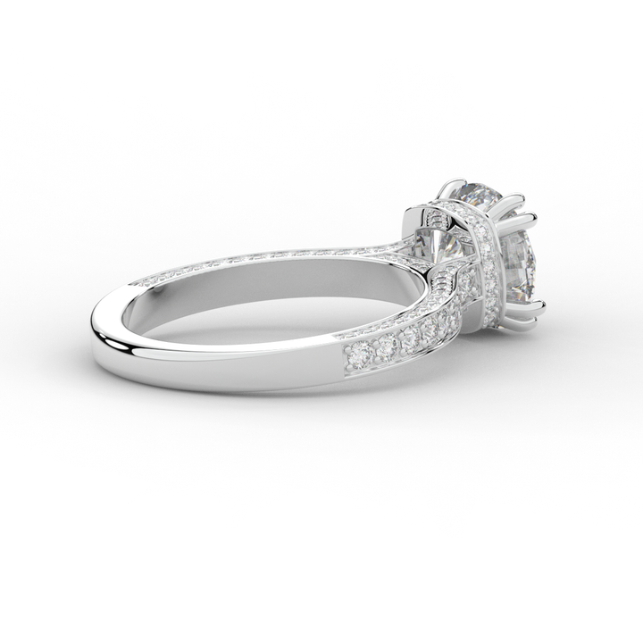 2.60CT.TW ROUND LAB DIAMOND SOLITAIRE ENGAGEMENT RING - Nazarelle