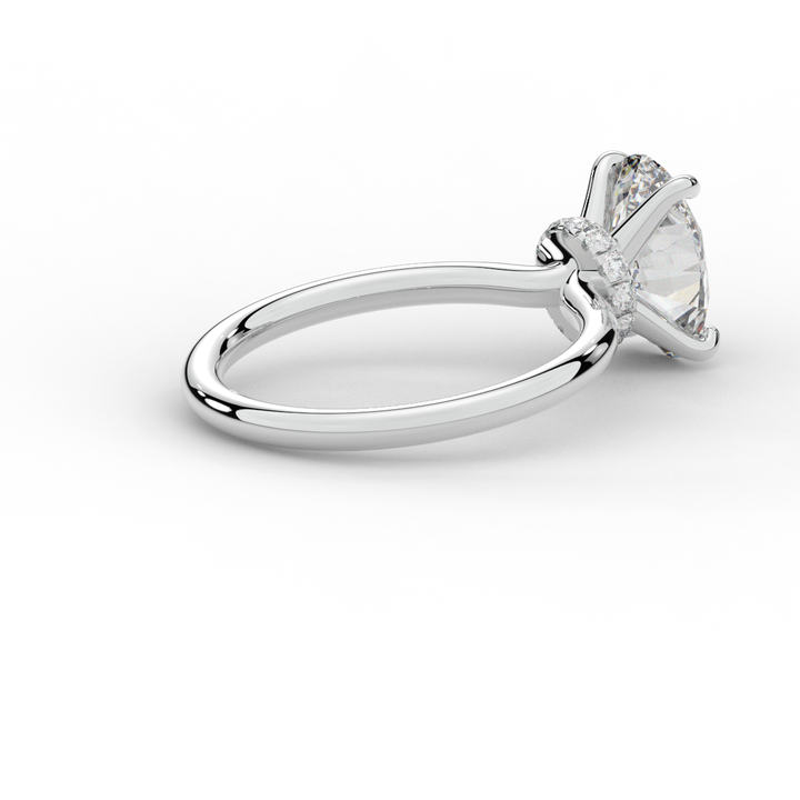 2.05CT.TW OVAL LAB DIAMOND SOLITAIRE ENGAGEMENT RING - Nazarelle