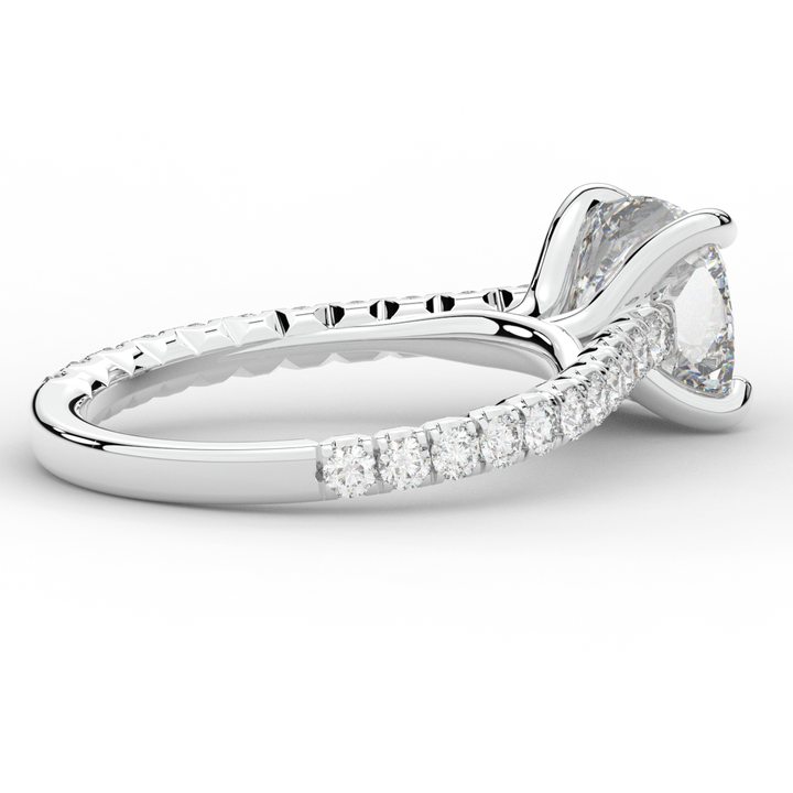 2.40CT.TW CUSHION LAB DIAMOND ENGAGEMENT RING - Nazarelle
