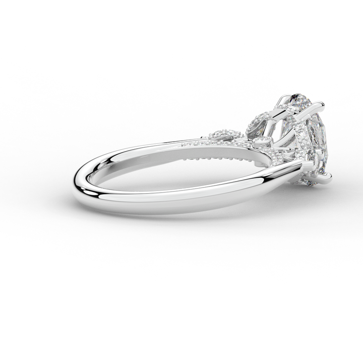 2.00CT.TW OVAL LAB DIAMOND ENGAGEMENT RING - Nazarelle