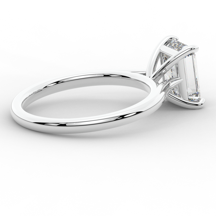 2.00CT EMERALD CUT LAB DIAMOND SOLITAIRE ENGAGEMENT RING - Nazarelle