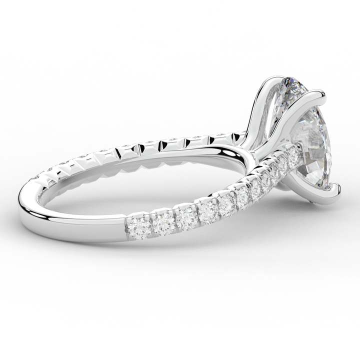 2.40CT.TW OVAL LAB DIAMOND ENGAGEMENT RING - Nazarelle