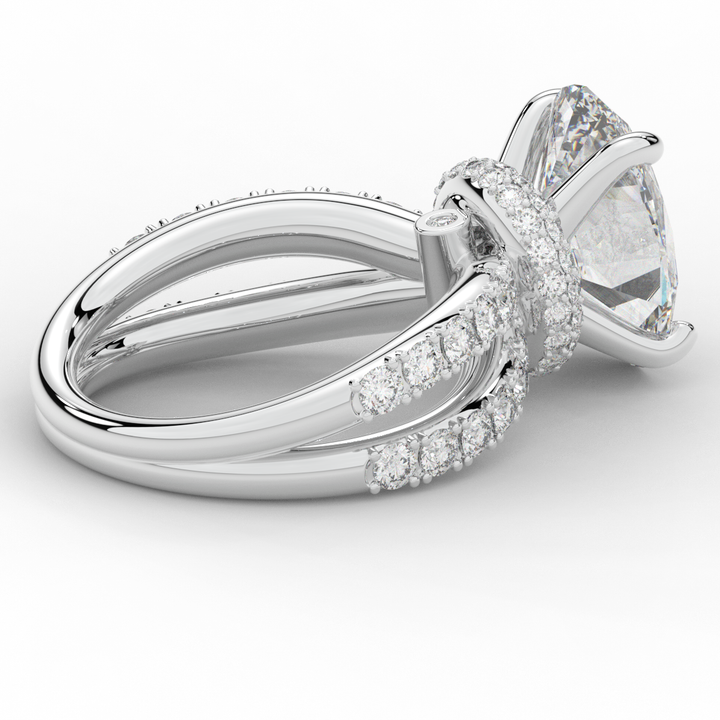 6.25CT.TW OVAL LAB DIAMOND ENGAGEMENT RING