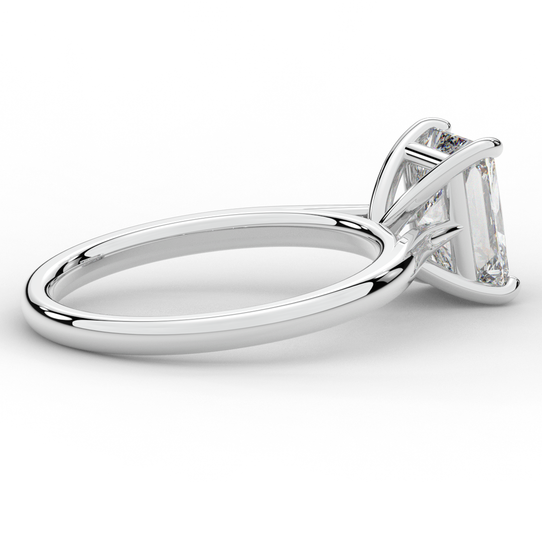 2.00CT RADIANT LAB DIAMOND SOLITAIRE ENGAGEMENT RING - Nazarelle