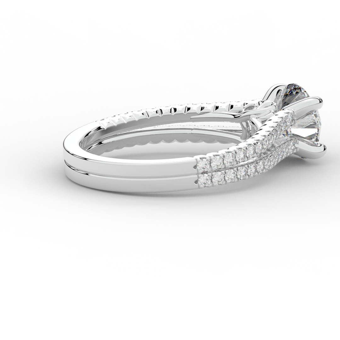 1.90CT.TW ROUND LAB DIAMOND SOLITAIRE ENGAGEMENT RING - Nazarelle