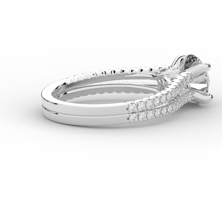 1.90CT.TW ROUND LAB DIAMOND SOLITAIRE ENGAGEMENT RING - Nazarelle