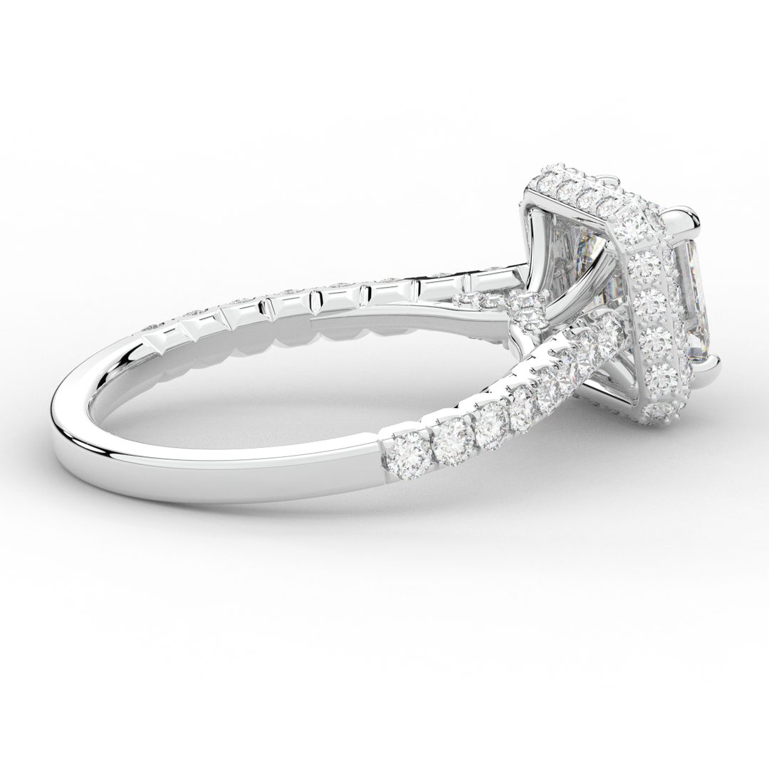 2.75CT.TW ASSCHER LAB DIAMOND HALO ENGAGEMENT RING - Nazarelle