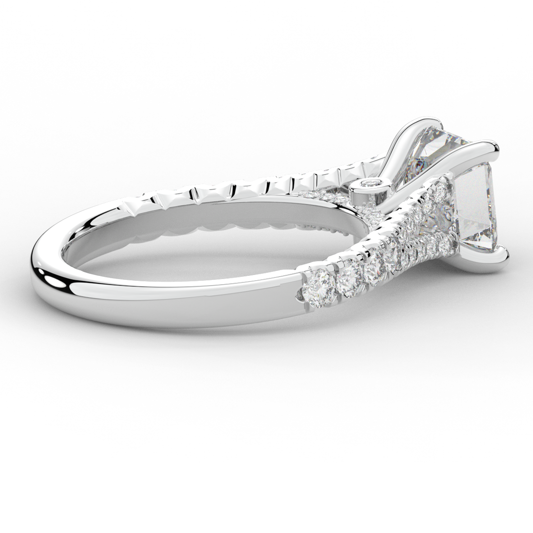 2.45CT.TW ASSCHER LAB DIAMOND ENGAGEMENT RING - Nazarelle
