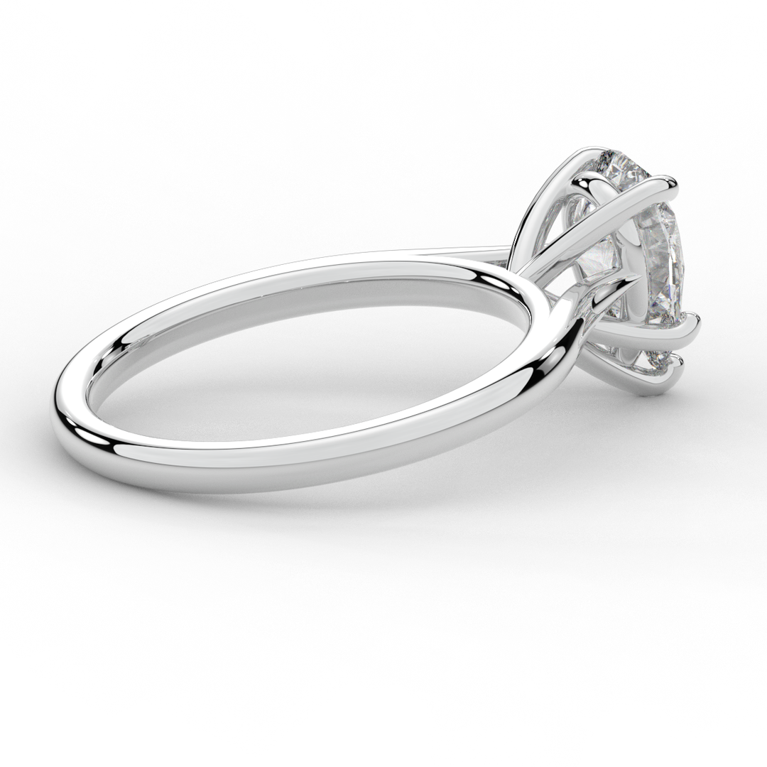 1.00CT PEAR LAB DIAMOND SOLITAIRE ENGAGEMENT RING - Nazarelle