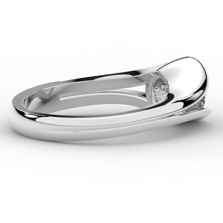 1.10CT.TW ROUND LAB DIAMOND SOLITAIRE ENGAGEMENT RING - Nazarelle