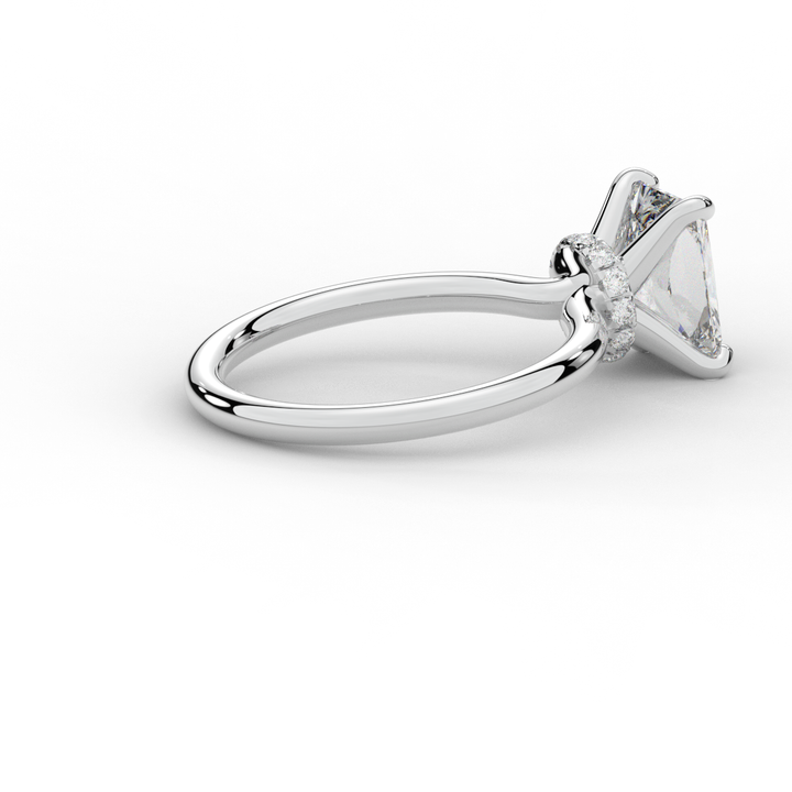 2.05CT.TW RADIANT LAB DIAMOND SOLITAIRE ENGAGEMENT RING - Nazarelle