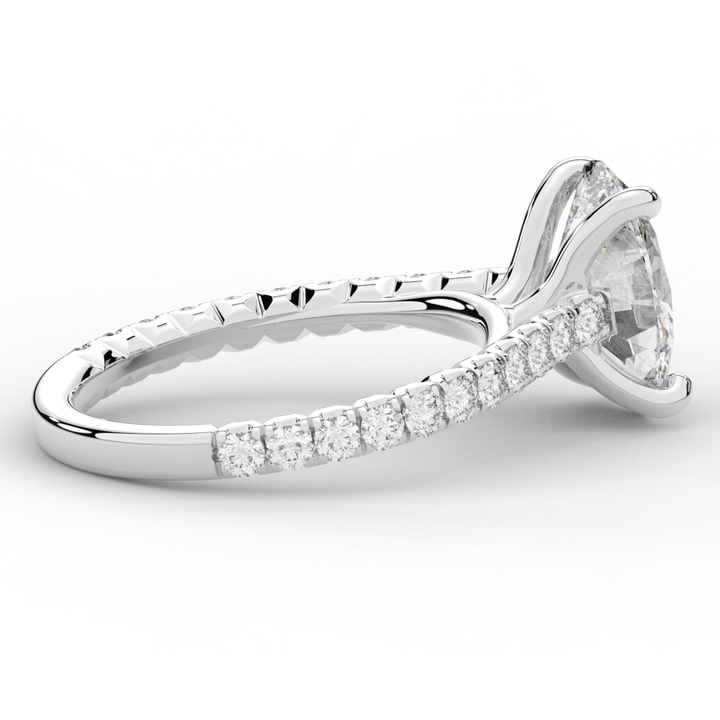 2.40CT.TW OVAL LAB DIAMOND ENGAGEMENT RING - Nazarelle