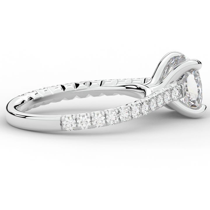 2.40CT.TW CUSHION LAB DIAMOND ENGAGEMENT RING - Nazarelle
