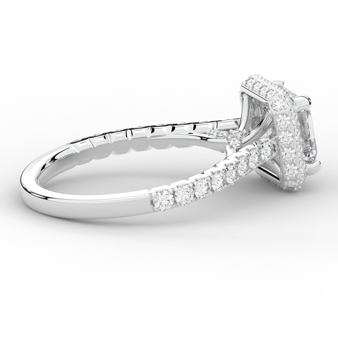 2.75CT.TW ASSCHER LAB DIAMOND HALO ENGAGEMENT RING - Nazarelle