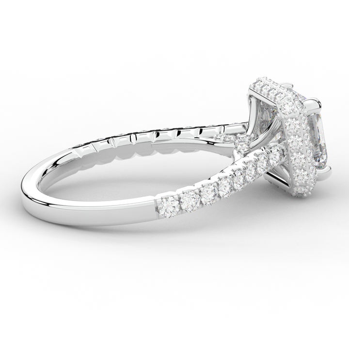 2.75CT.TW ASSCHER LAB DIAMOND HALO ENGAGEMENT RING - Nazarelle
